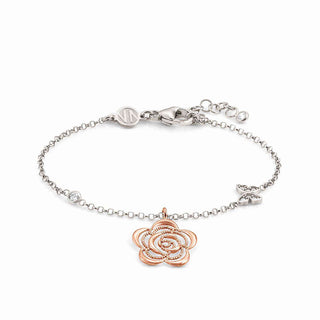 Nomination Sterling Silver and Rose Gold Colour Primavera Rose Bracelet