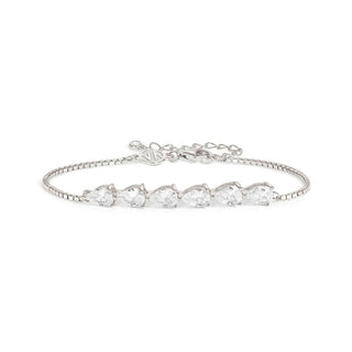 Nomination Sterling Silver Pear Cubic Zirconia Colour Wave Bracelet