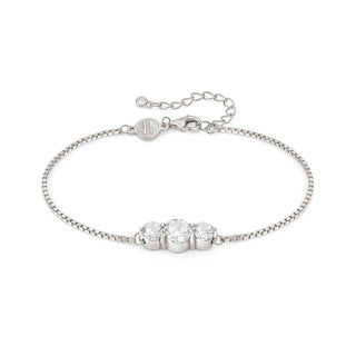 Nomination Sterling Silver Cubic Zirconia Colour Wave Trilogy Bracelet