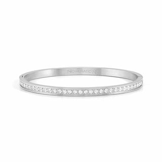 Nomination Stainless Steel Pretty Bangles Cubic Zirconia Bangle - Large
