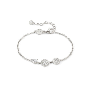 Nomination Sterling Silver Cubic Zirconia Lucentissima Circle and Pear Bracelet