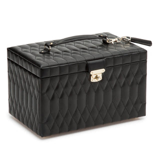 Wolf Caroline Large Jewellery Box - Black