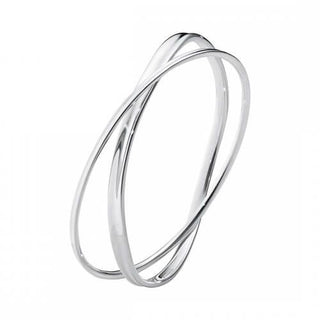 Georg Jensen Silver Marcia Double Bangle - Large