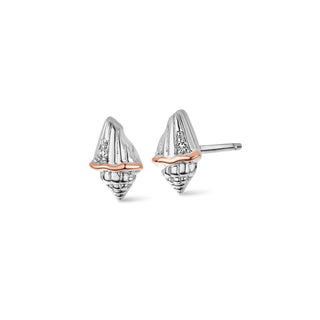 Clogau Silver Sound Of The Sea Stud Earrings
