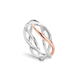 Clogau Silver Celtic Weave Ring - Size S