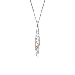 Clogau Silver Lovers Twist Necklace