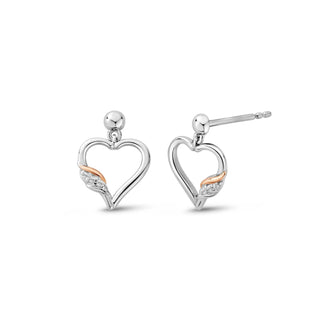 Clogau Silver Past Present Future Drop Earrings