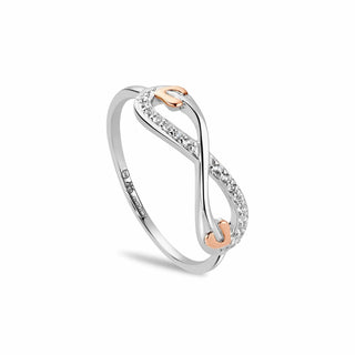 Clogau Silver Tree of Life Infinity Ring - Size M