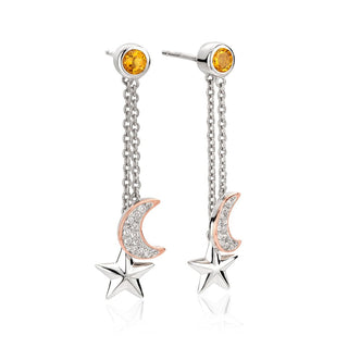 Clogau Out Of This World Citrine Drop Earrings