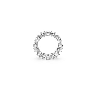 Swarovski Rhodium Plated Vittore Drop Cut Ring – Size 58