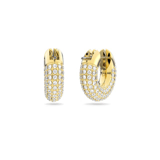 Swarovski Gold-Tone Plated Small Dextera Hoop Earrings