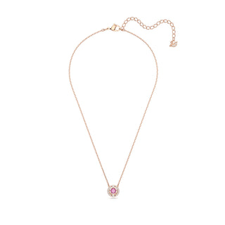 Swarovski Rose Gold-Tone Plated Red Sparkling Dance Necklace