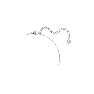 Swarovski Rhodium Plated Sparkling Dance Round Cut Necklace