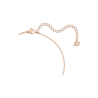 Swarovski Rose Gold-Tone Plated White Sparkling Dance Necklace