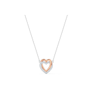 Swarovski Mixed Metal Infinity Heart Necklace