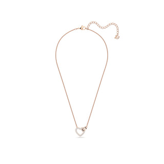 Swarovski Rose Gold-Tone Plated Lovely Heart Necklace