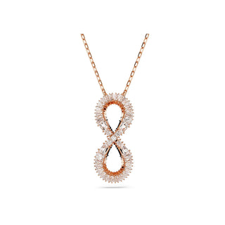 Swarovski Rose Gold-Tone Plated Hyperbola Infinity Pendant