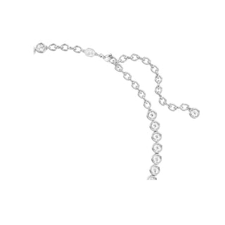 Swarovski Rhodium Plated Imber Round Cut Tennis Necklace