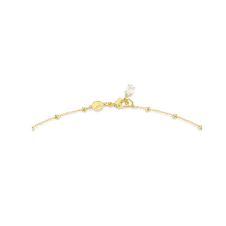 Swarovski Gold-Tone Plated Imber Strandage Round Cut Necklace