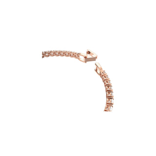 Swarovski Rose Gold-Tone Plated Round Cut Tennis Deluxe Bracelet