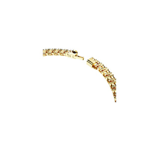 Swarovski Gold-Tone Plated Matrix Tennis Round Cut Bracelet