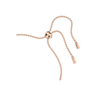 Swarovski Rose Gold-Tone Plated Emily Round Cut Pink Bracelet