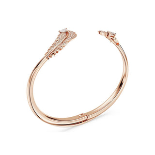 Swarovski Rose Gold-Tone Plated Nice Feather Bangle