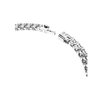 Swarovski Rhodium Plated Matrix Round Cut Tennis Bracelet