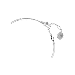 Swarovski Rhodium Plated Hyperbola Heart Bangle