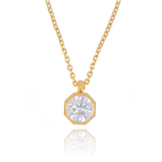 9ct Yellow Gold 0.40ct Laboratory Grown Diamond Solitaire Necklace