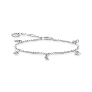 Thomas Sabo Silver Zirconia Star and Moon Bracelet