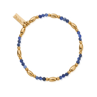 Chlobo Yellow Gold Plated Balance Sodalite Bracelet