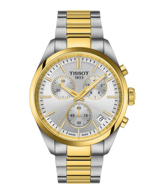 Tissot 40mm PR100 Two-Tone Chronograph Quartz Watch