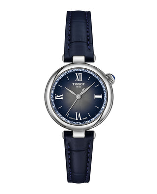 Tissot 28mm Desir Blue Quartz Watch with a Blue Leather Strap