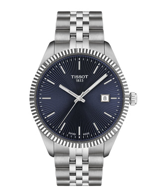 Tissot 40mm Ballade Stainless Steel Blue Quartz Watch