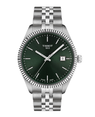 Tissot 40mm Ballade Stainless Steel Green Quartz Watch