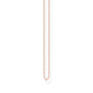 Thomas Sabo Rose Gold Plated Belcher Chain Necklace - 45cm