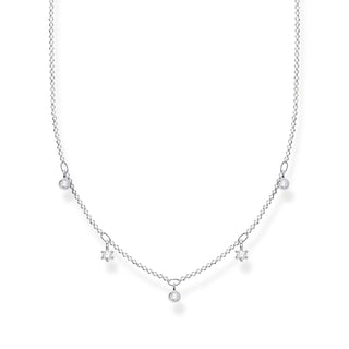 Thomas Sabo Silver 5 Stone Zirconia Necklace