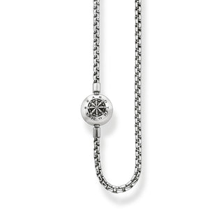 Thomas Sabo Oxidised Silver Karma Beads Necklace