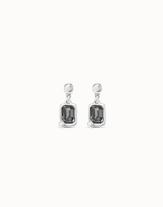 Uno de 50 Curious Grey Crystal Drop Earrings