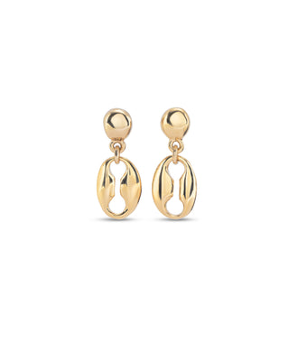 Uno de 50 Yellow Gold Plated Merci Earrings