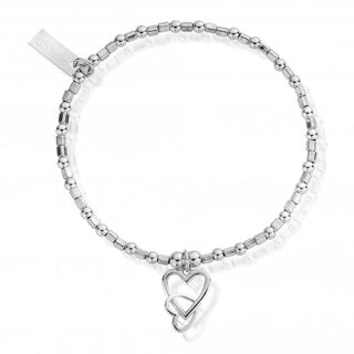 ChloBo Silver Interlocking Heart Bracelet