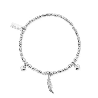 Chlobo Silver Love and Courage Bracelet