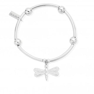 ChloBo Silver Dragonfly Noodle Bracelet