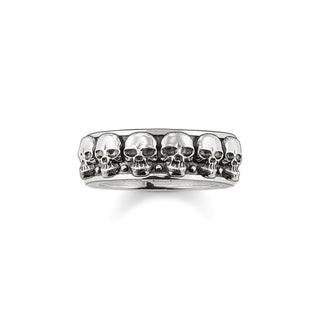 Thomas Sabo Silver Skulls Ring - Size 64