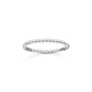 Thomas Sabo Silver Dots Ring - Size 52