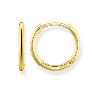 Thomas Sabo yellow gold plated hinged hoop earrings