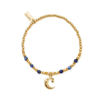 Chlobo Yellow Gold Plated Love by the Moon Sodalite Bracelet