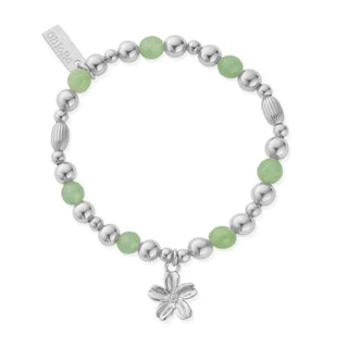 Chlobo Silver Forget-me-not Aventurine Bracelet