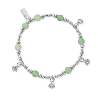 Chlobo Silver Manifest Love Aventurine Bracelet